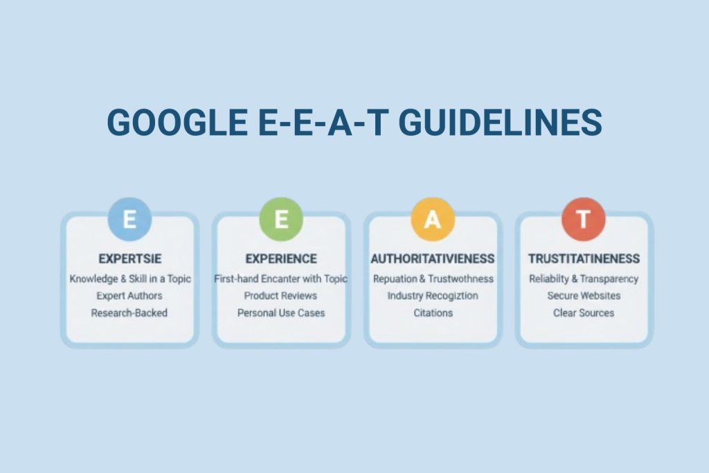 google e-e-a-t guidelines